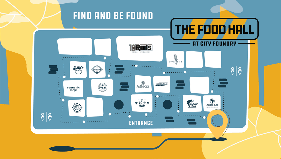 City Foundry FOOD HALL Map