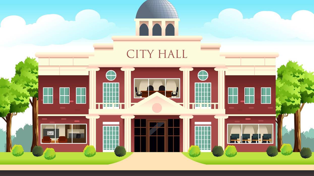 City Hall Building Illustration