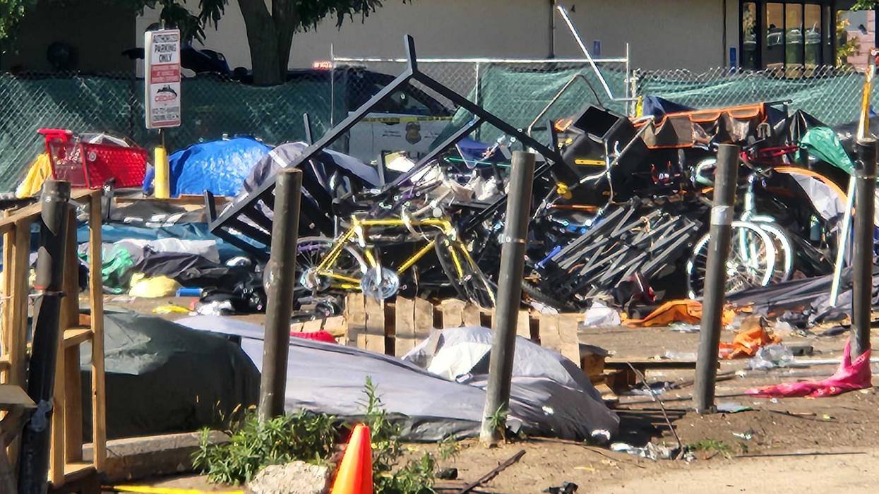 City leaders and police had become concerned about, with rampant drug use and unhealthy, dirty conditions - and especially violence - after two shootings in less than 24 hours at two separate locations Monday.