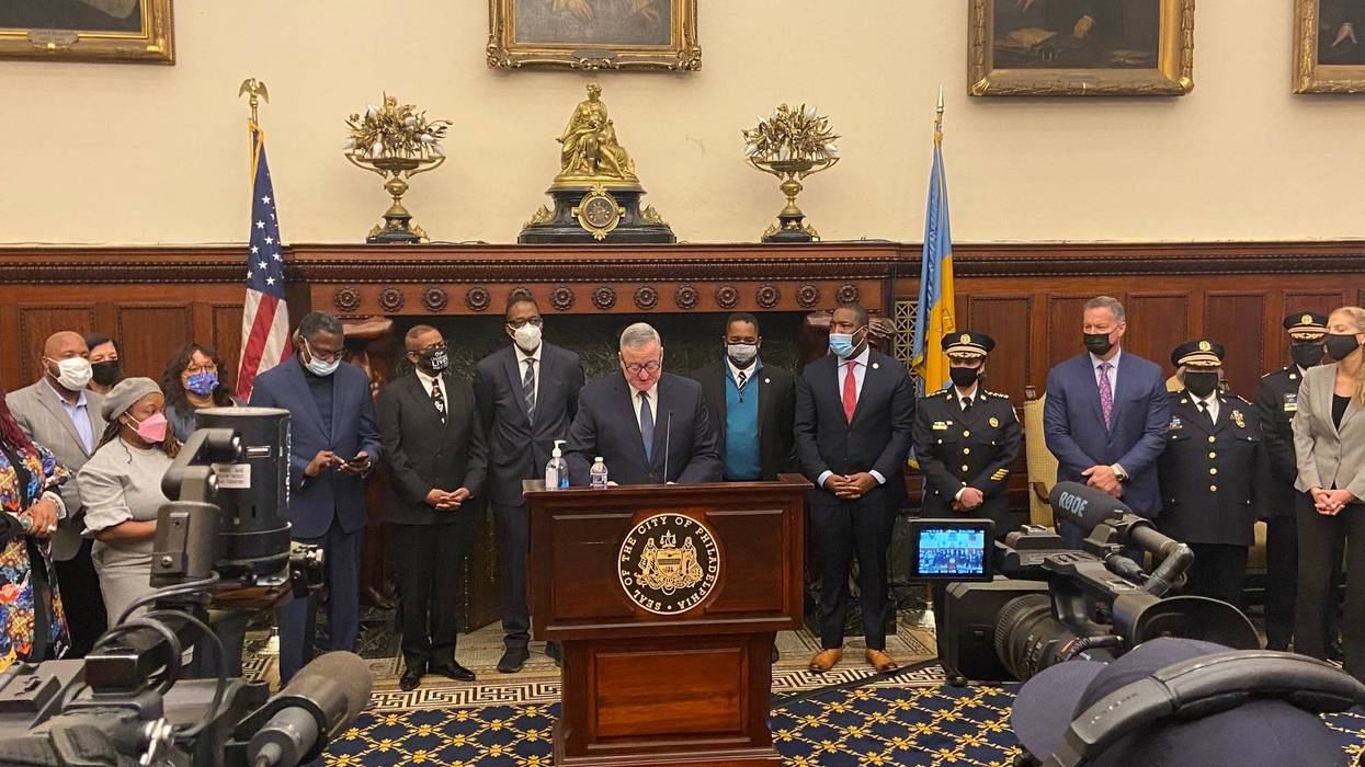 City officials and community leaders held a press conference on Nov. 24, 2021, to condemn gun violence.