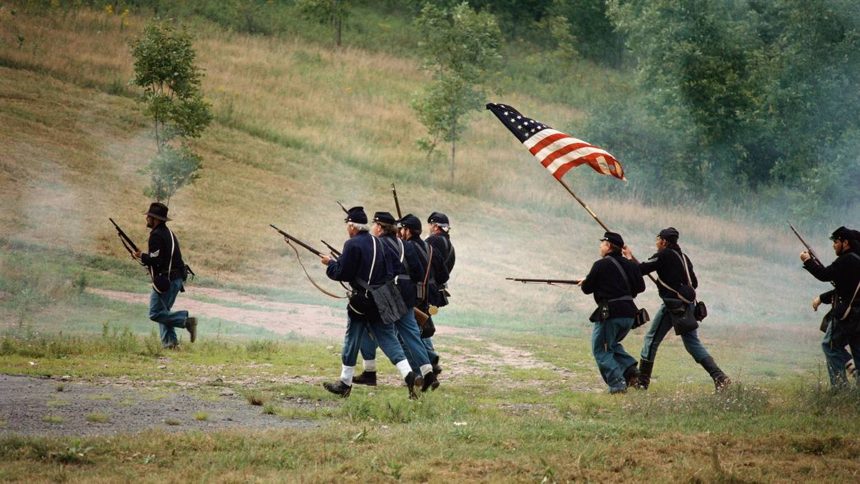 Civil War reenactors