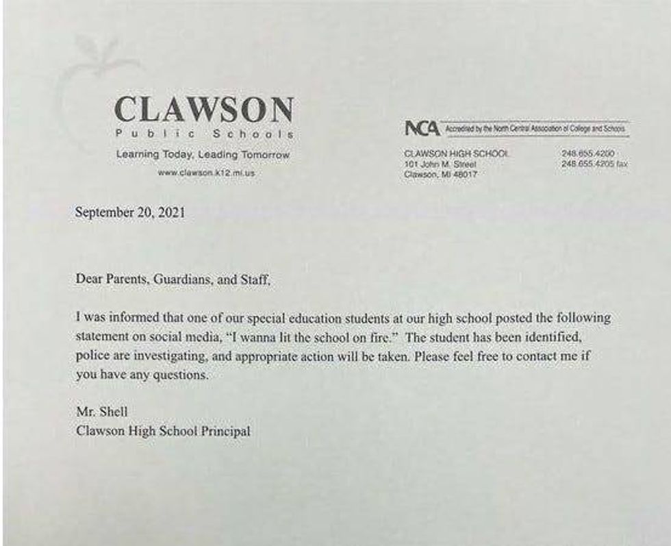 Clawson threat