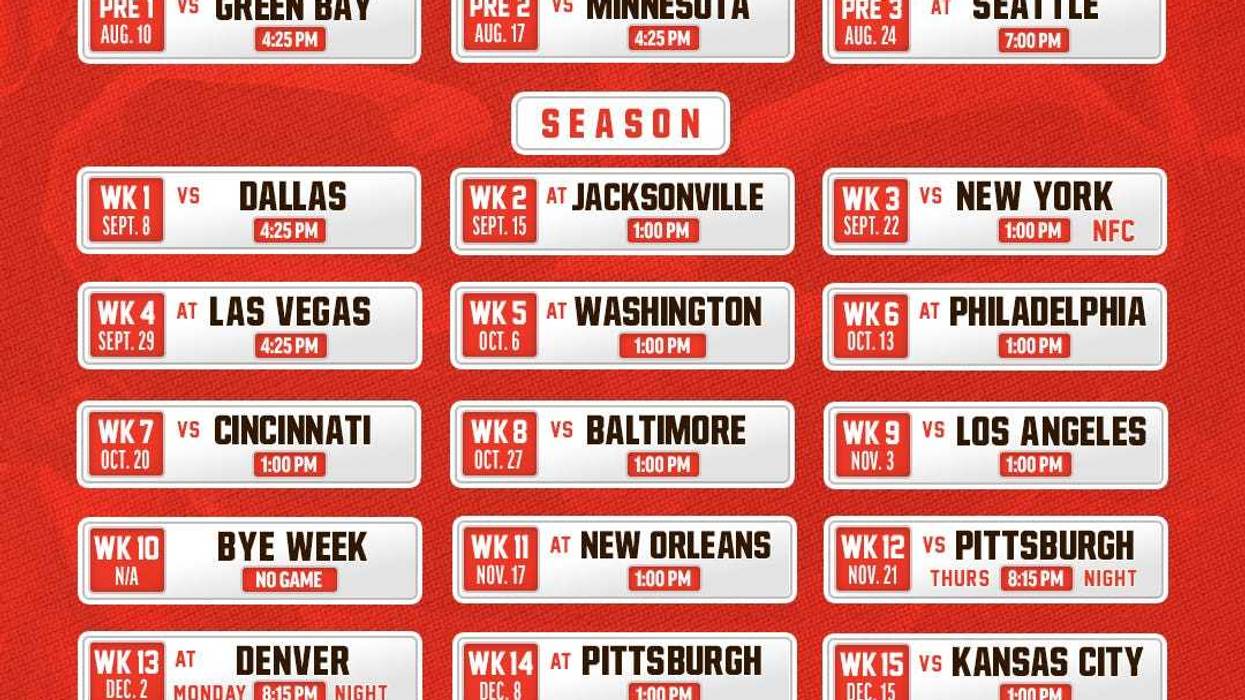 Cleveland Browns 2024 season schedule