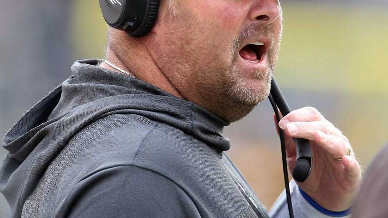 Cleveland Browns associate head coach Freddie Kitchens reacts on the sidelines against the Pittsburgh Steelers during the second quarter at Heinz Field. The Steelers won 33-18.