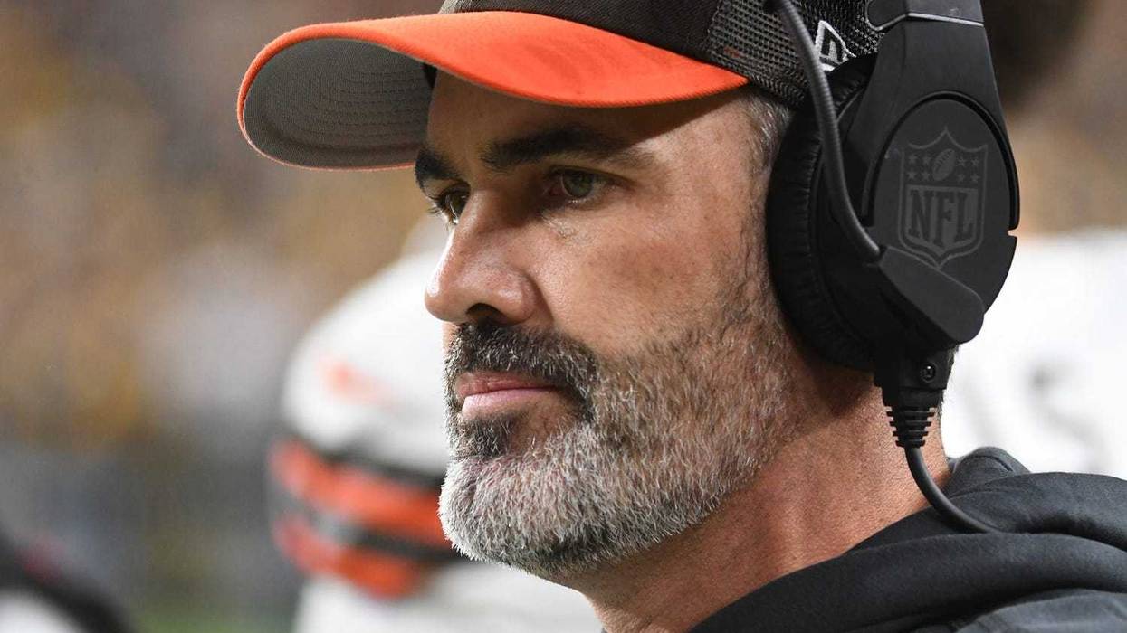 Cleveland Browns head coach Kevin Stefanski at the start of the game against the Pittsburgh Steelers at Acrisure Stadium. The Steelers won 26-22.