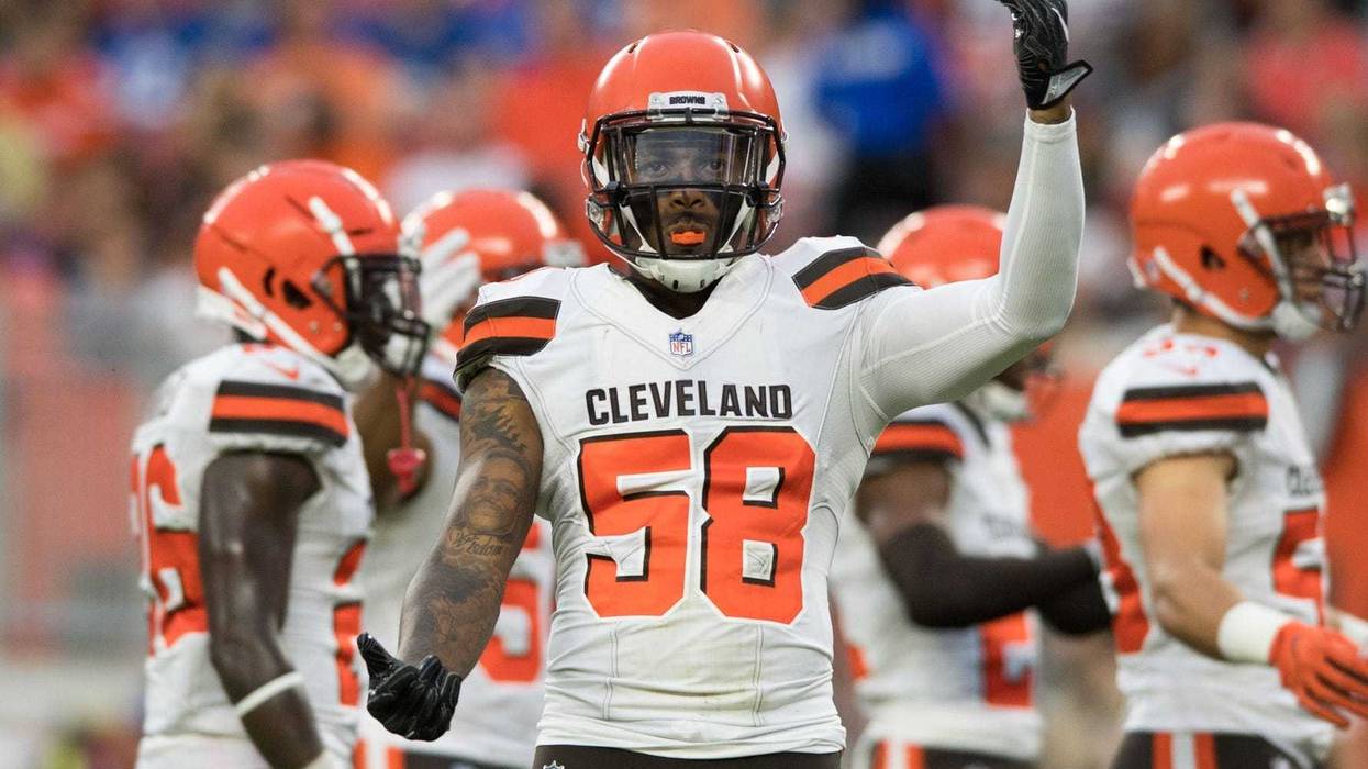 Cleveland Browns linebacker Christian Kirksey (58) at FirstEnergy Stadium.