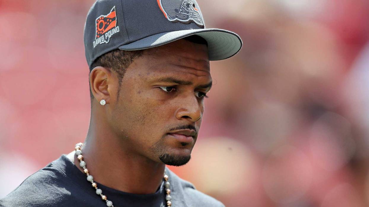 Cleveland Browns quarterback Deshaun Watson (4) heads back to the locker room before an NFL preseason football game at Cleveland Browns Stadium, Saturday, Aug. 17, 2024, in Cleveland, Ohio.