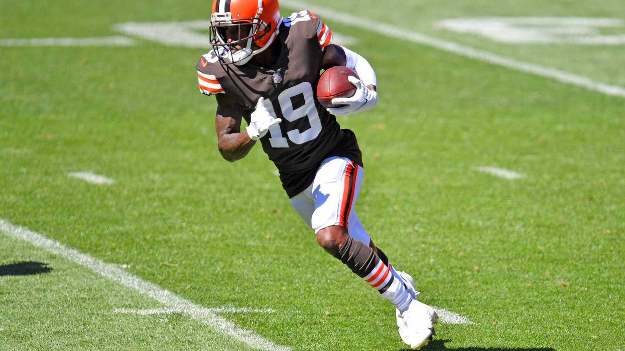 Cleveland Browns receiver and kick returner JoJo Natson