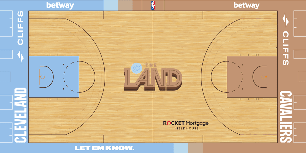 Cleveland Cavaliers Court Design "The Land"