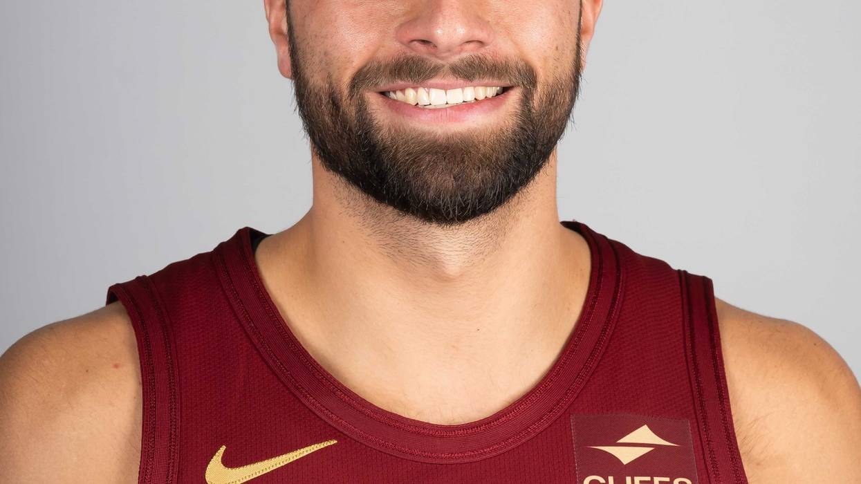 Cleveland Cavaliers guard Max Strus (1) during media day at Rocket Mortgage FieldHouse