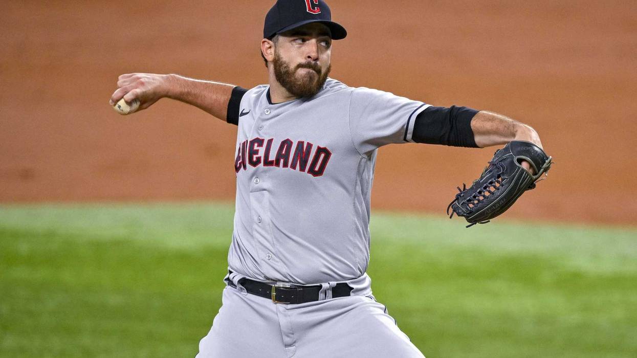 Cleveland Guardians starting pitcher Aaron Civale
