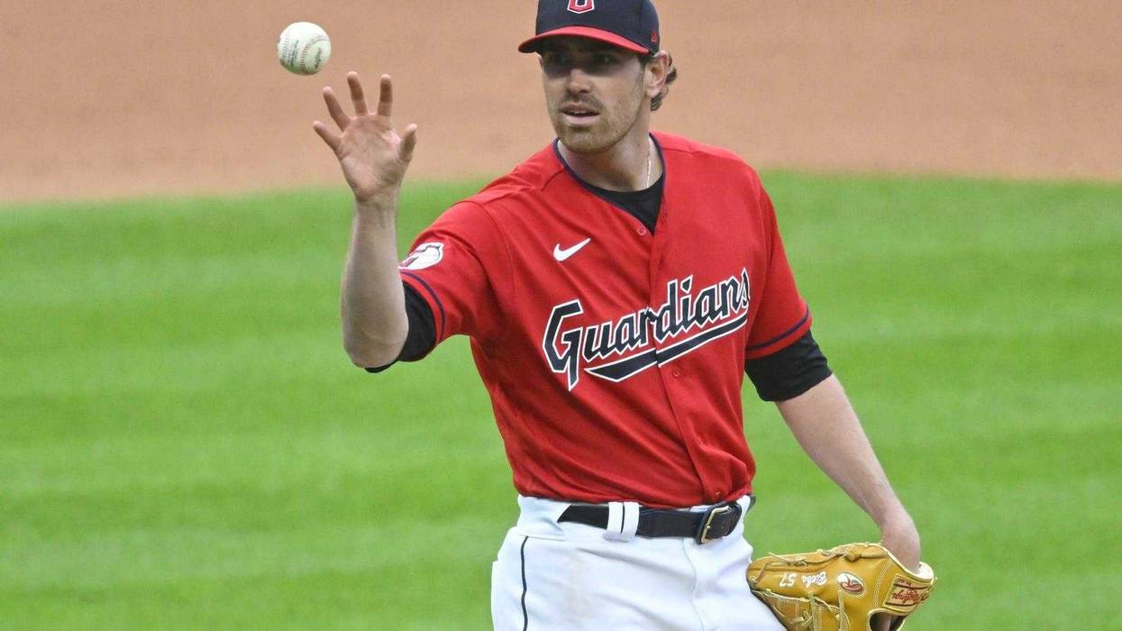 Cleveland Guardians starting pitcher Shane Bieber