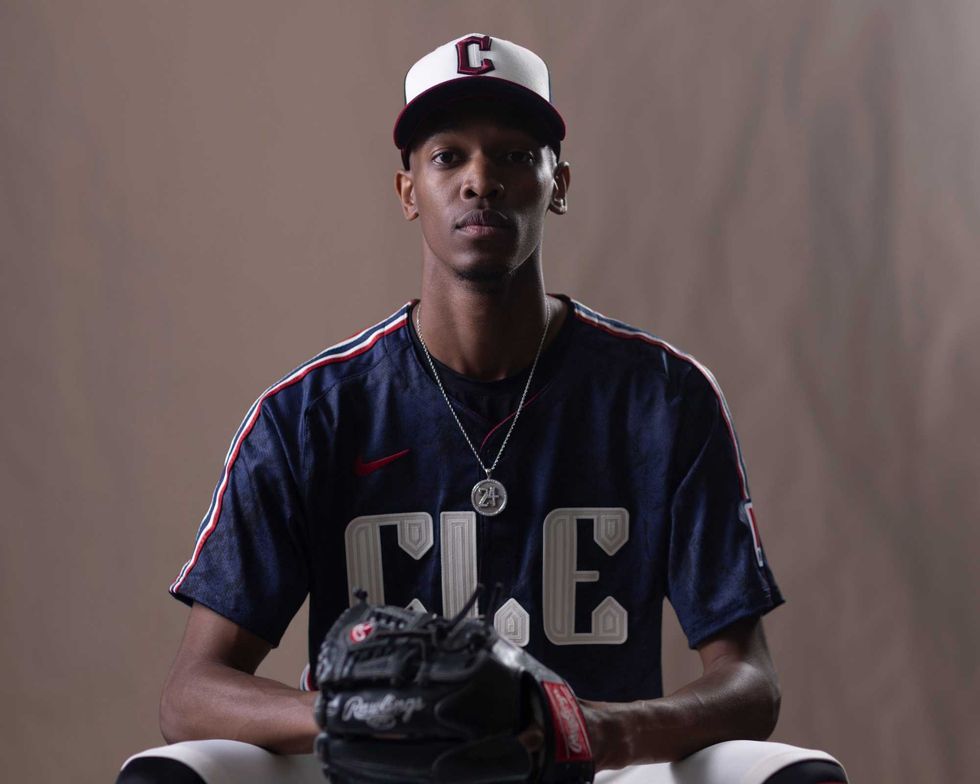 Cleveland Guardians starting pitcher Triston McKenzie