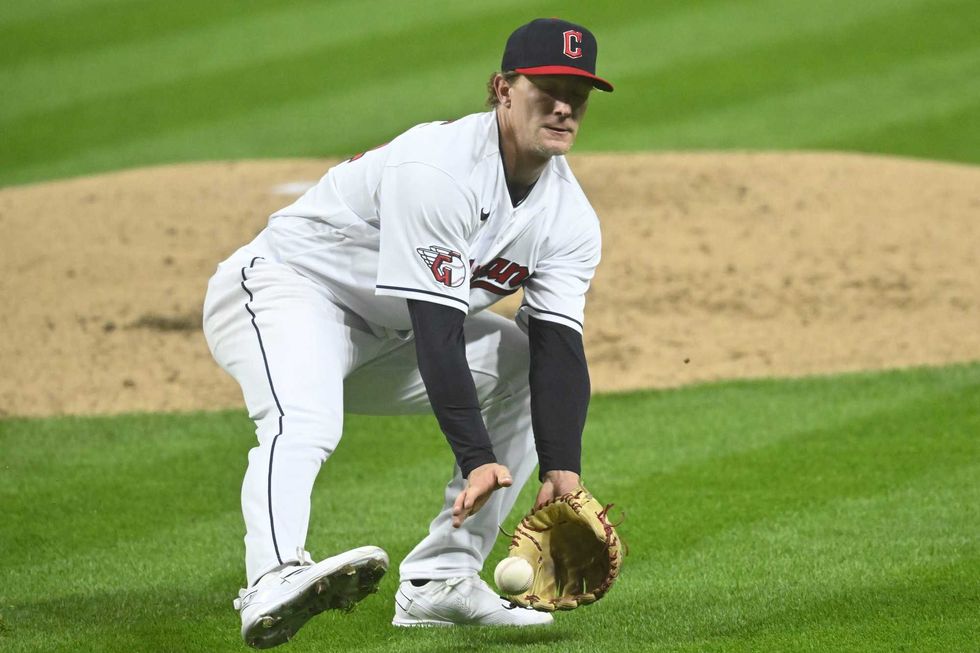 Cleveland Guardians starting pitcher Zach Plesac
