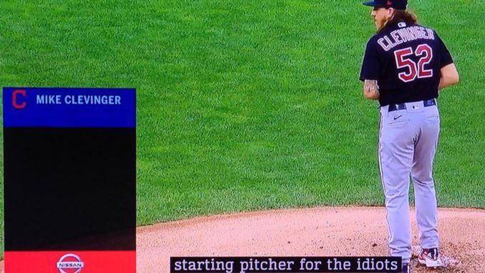 Cleveland Indians Closed Captioning Gaffe