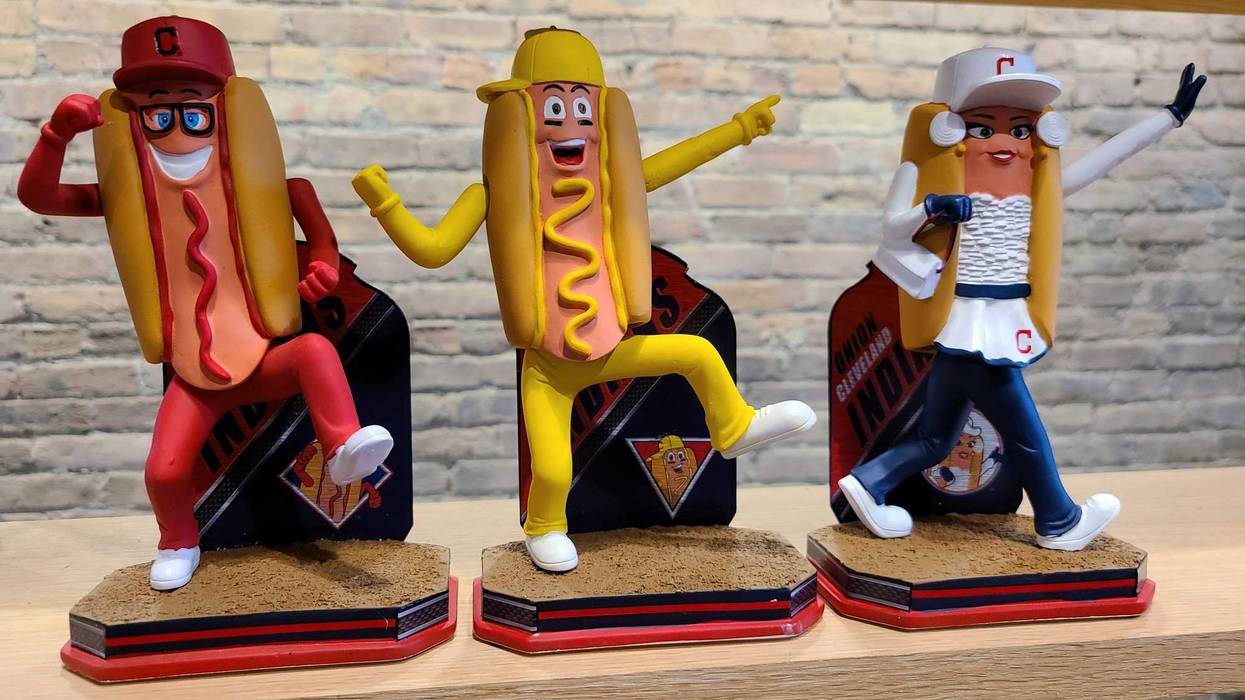 Cleveland Indians Hot Dog Derby Limited Edition Bobbleheads