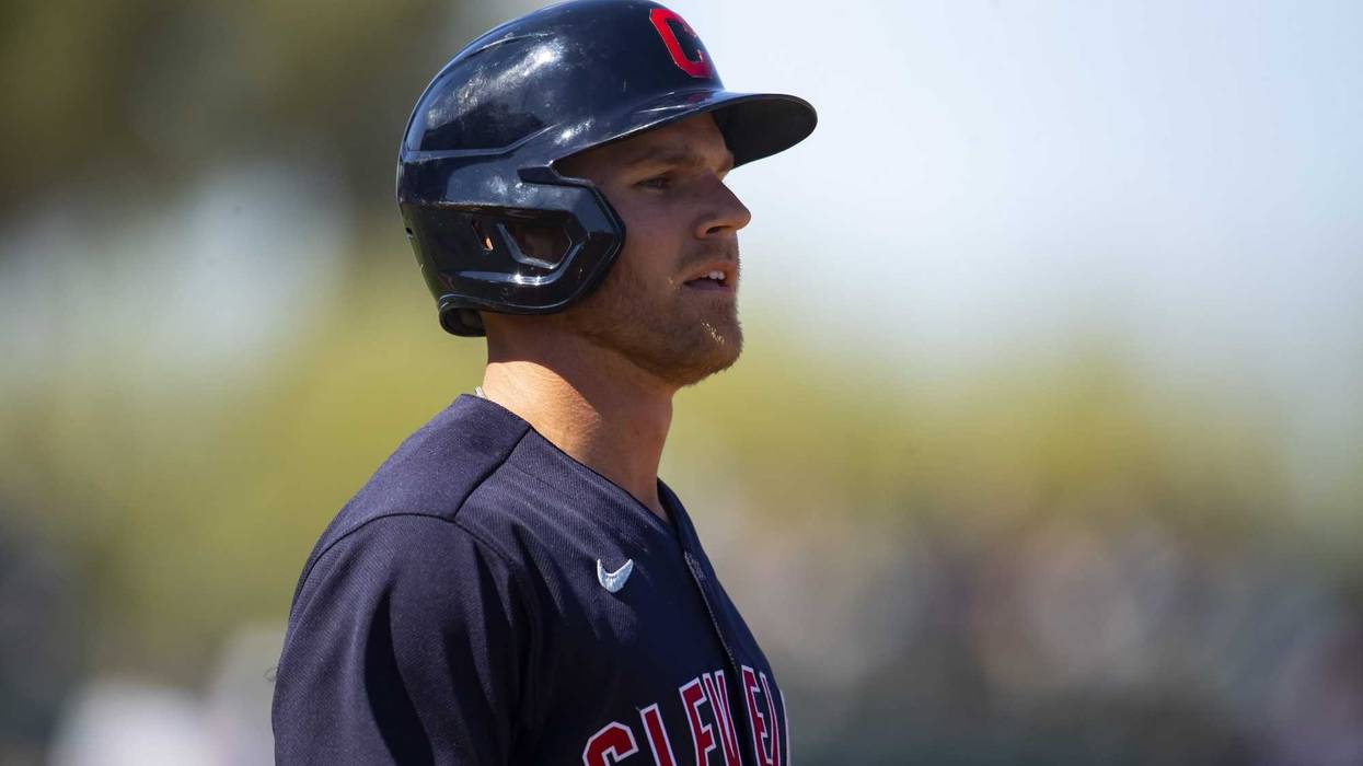 Cleveland Indians infielder Jake Bauers