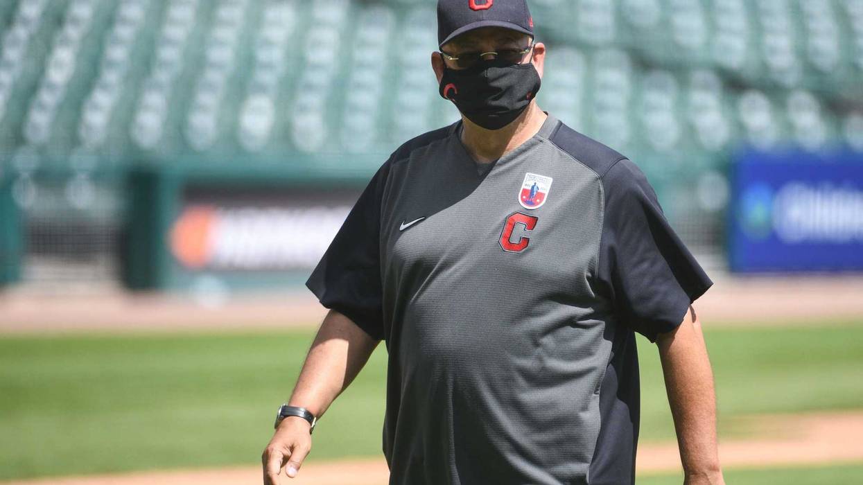Cleveland Indians manager Terry Francona during the game against the Detroit Tigers at Comerica Park.