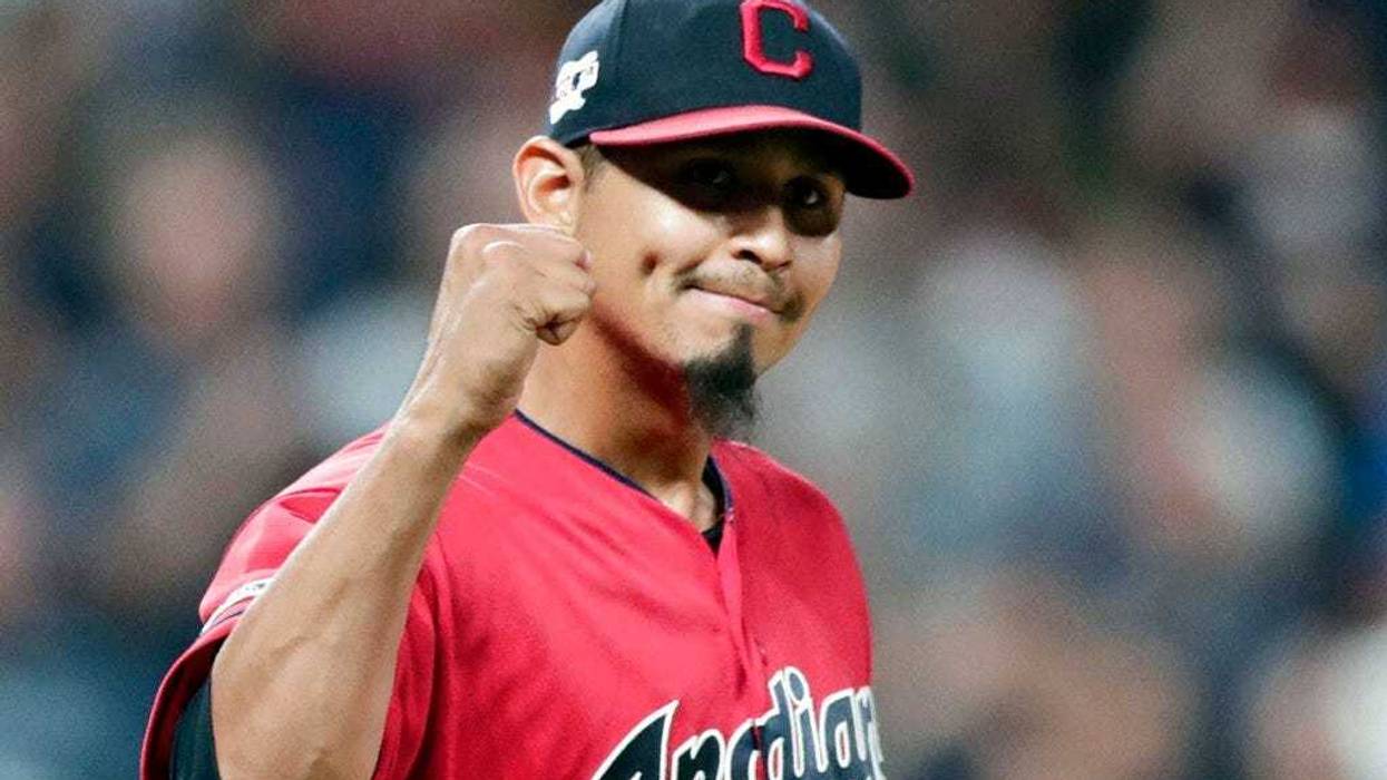 Cleveland Indians relief pitcher Carlos Carrasco