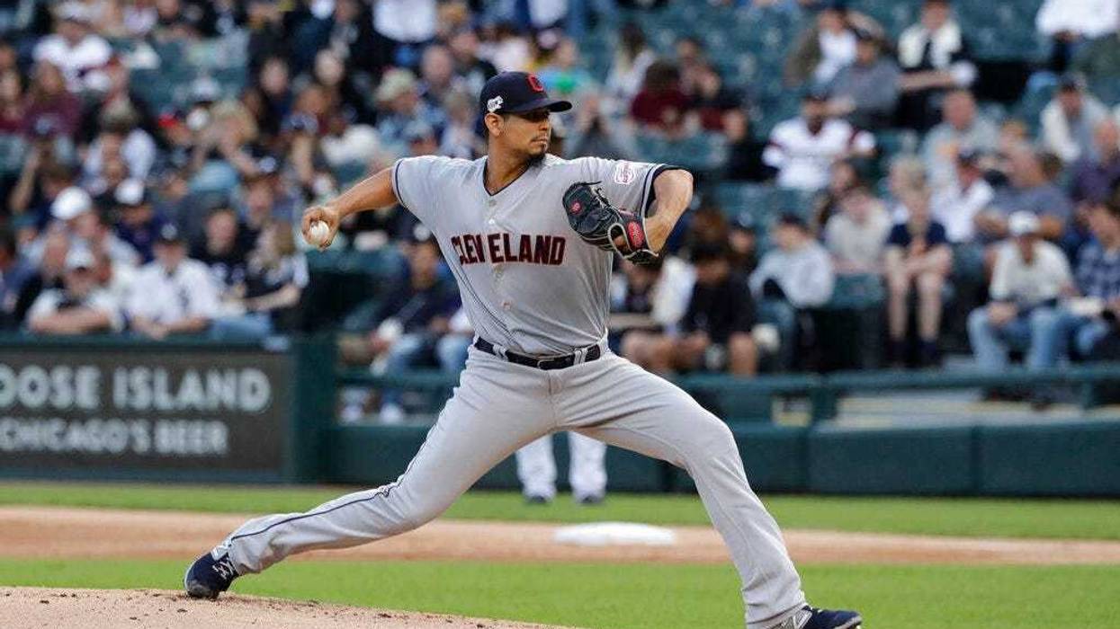 Cleveland Indians starting pitcher Carlos Carrasco