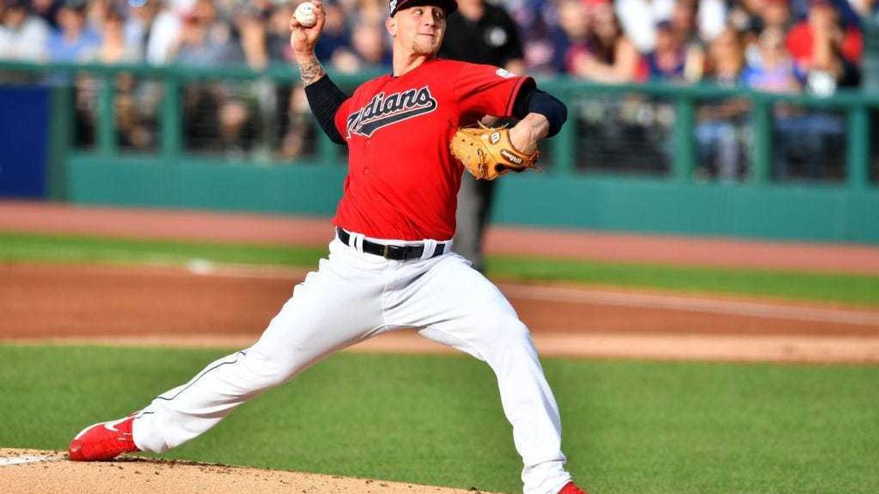 CLEVELAND, OHIO - JUNE 07: Starting pitcher Zach Plesac #65 of the Cleveland Indians pitches during the first inning against the New York Yankees at Progressive Field on June 07, 2019 in Cleveland, Ohio. (Photo by Jason Miller/Getty Images)