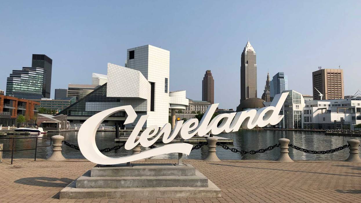 Cleveland Script Sign