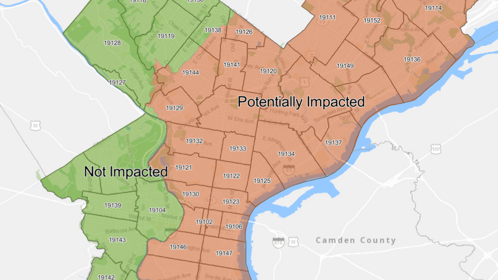 Click the map above to search for your address.