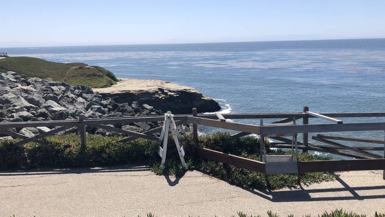 Cliff erosion in Santa Cruz along roads like West Cliff Road is a concern.
