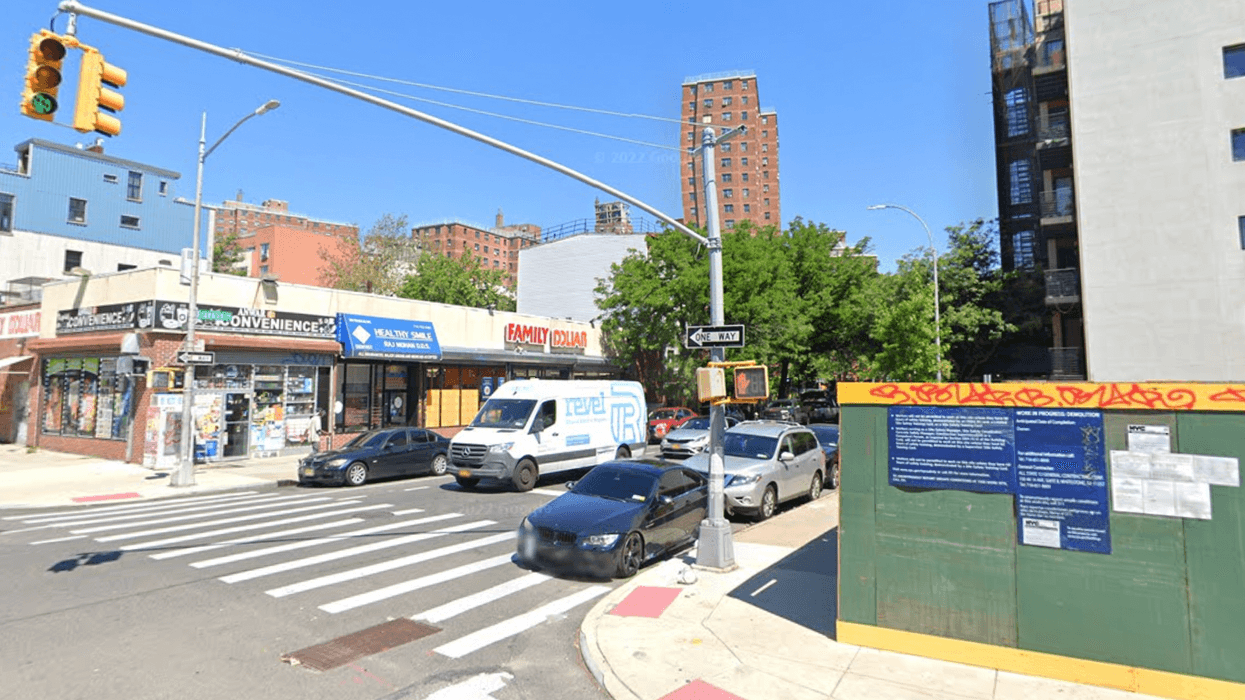 Clifton Place and Franklin Avenue where car thief crashed stolen vehicle.