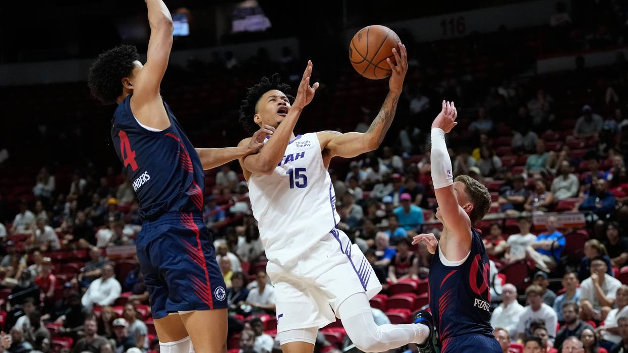 Clippers Jazz Basketball