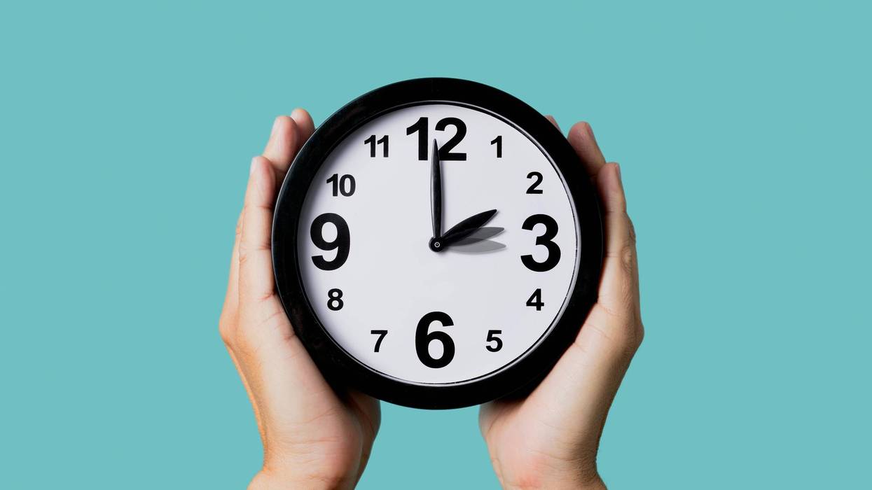 clock being adjusted