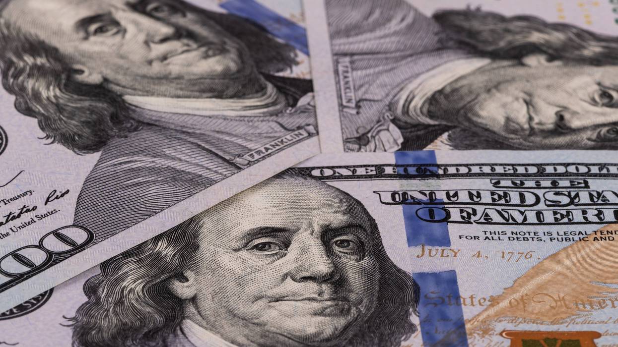 close up of a bunch of 100 dollar bills