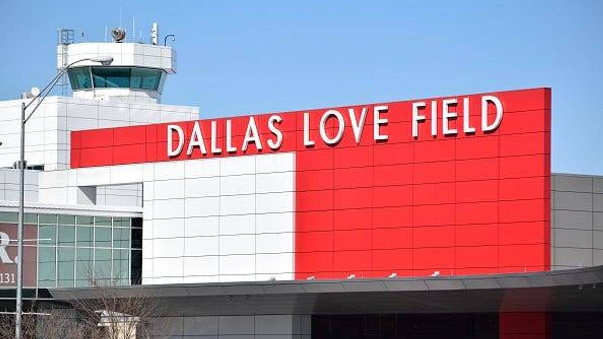 Close up of terminal at Love Field Airport in Dallas, TX.