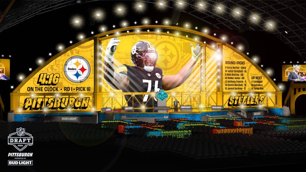 Close up of the NFL Draft