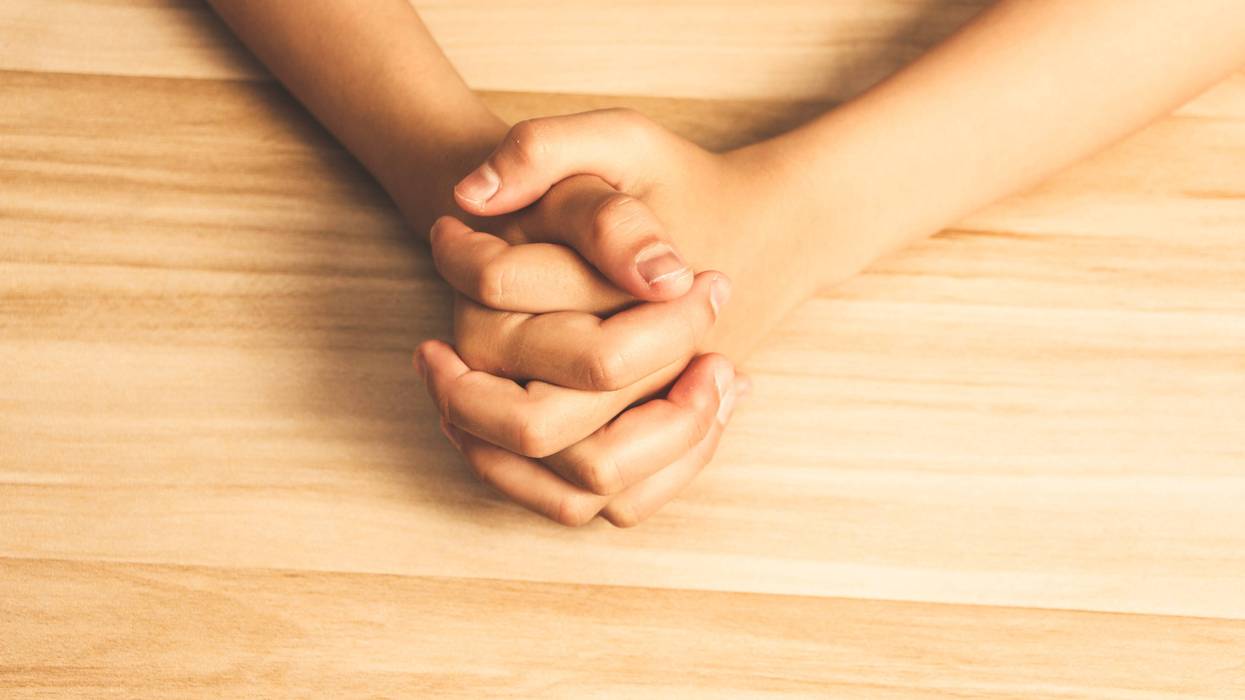 Close up prayer's hands