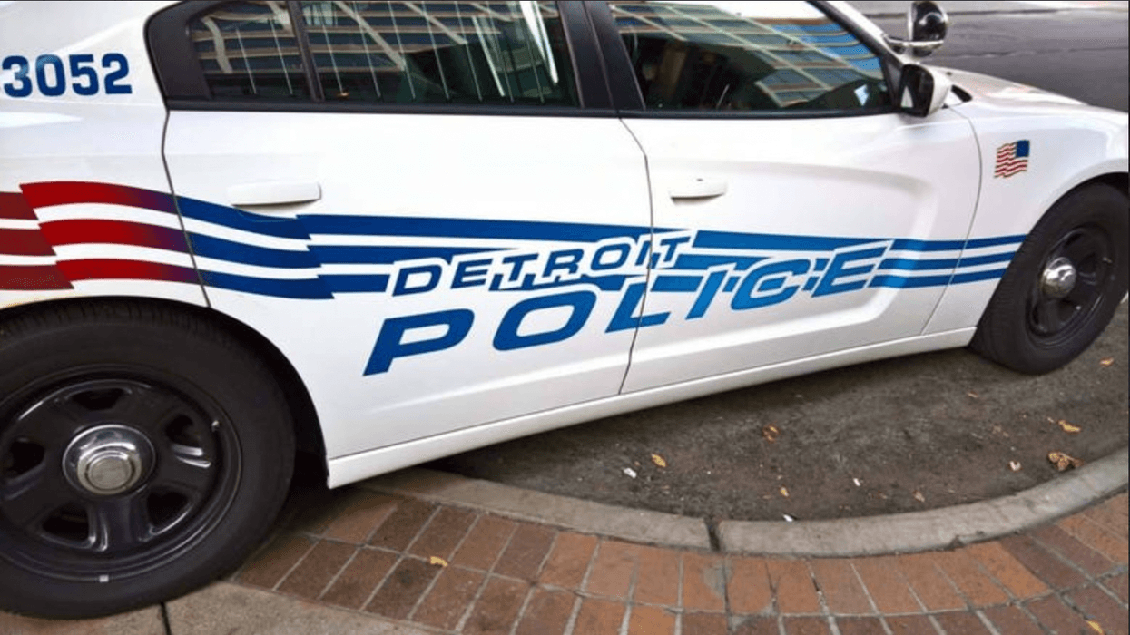 Closeup of Detroit Police Car