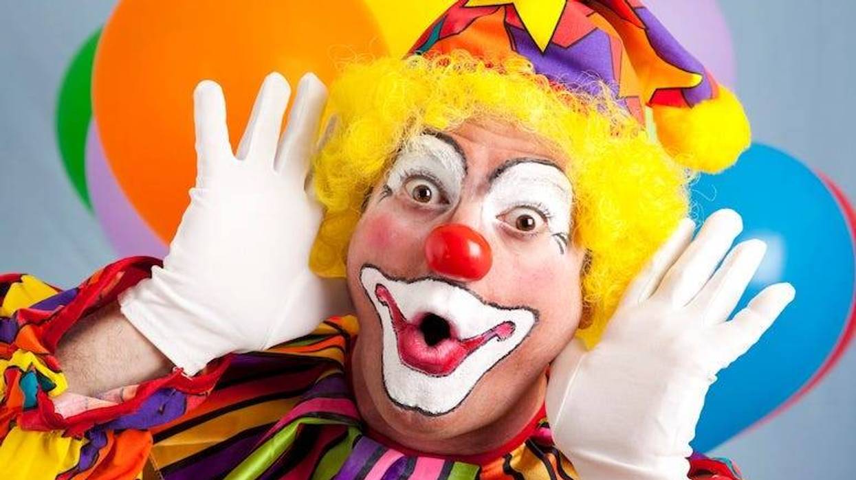Clown, Funny Face, Balloons