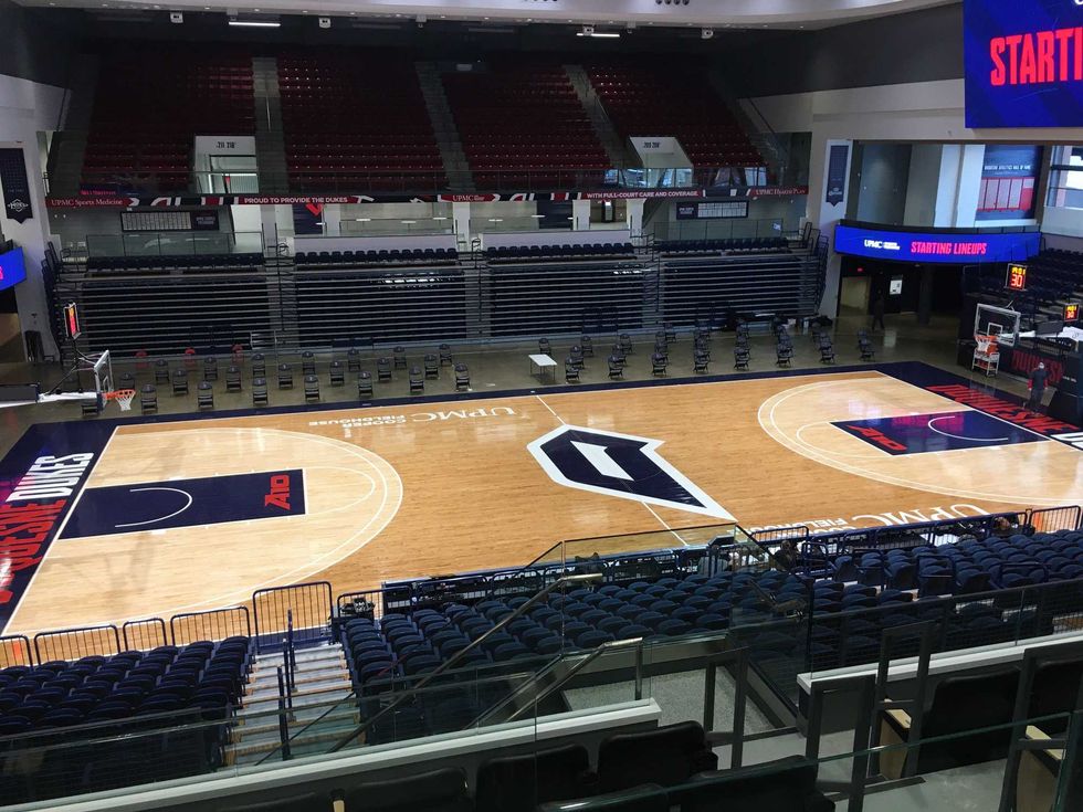 club level at Duquesne