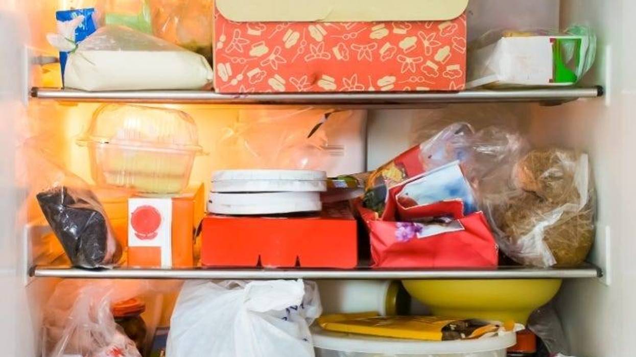 Cluttered Fridge