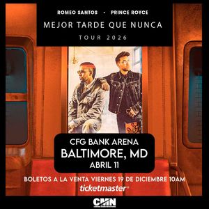 Romeo Santos & Prince Royce: Mejor Tarde Que Nunca Tour 2026 (MD Show)