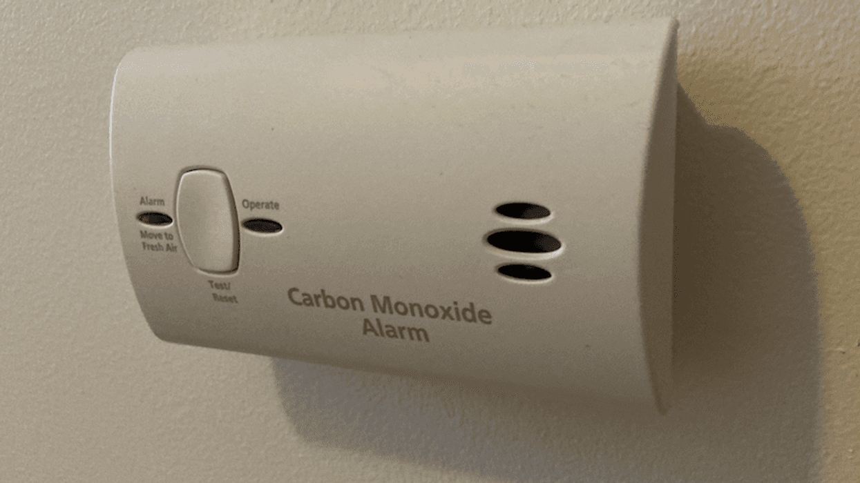 CO detector close up