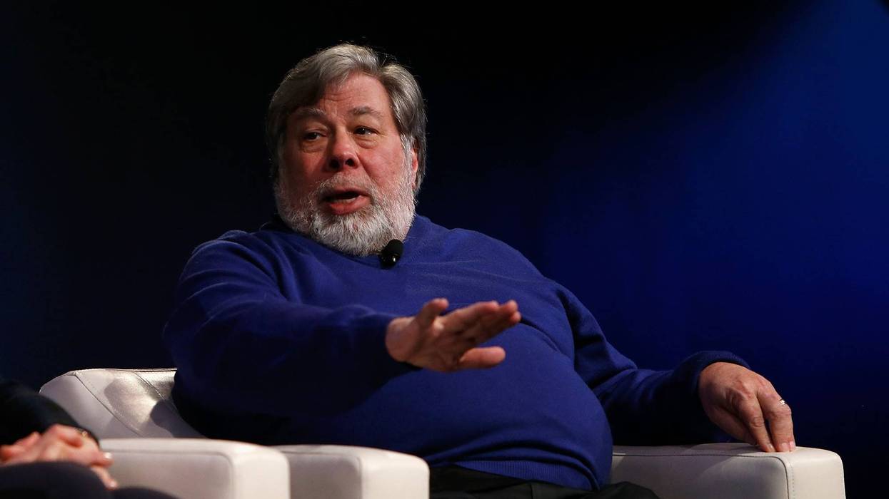 Co-founder of Apple Steve Wozniak addresses the audience during Science Channel's "Silicon Valley: The Untold Story" Screening at Computer History Museum on January 17, 2018.