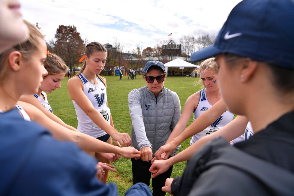 Coach Gina Procaccio and the Villanova women
