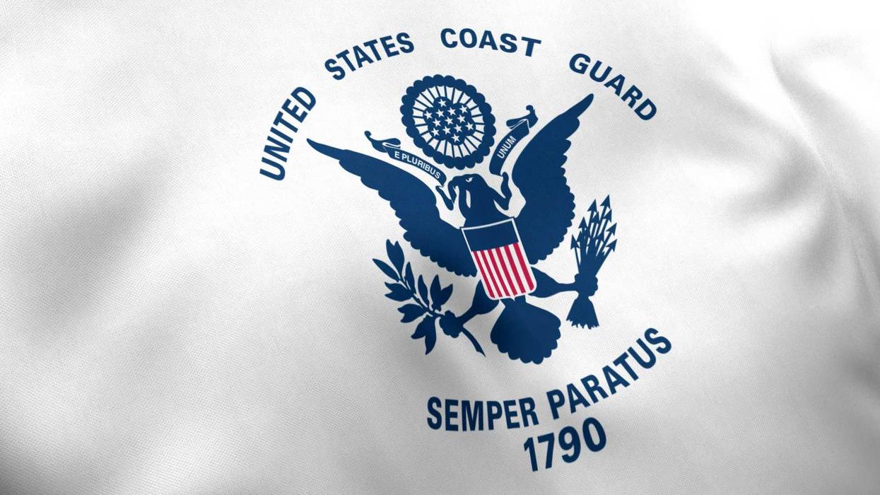 Coast Guard flag.