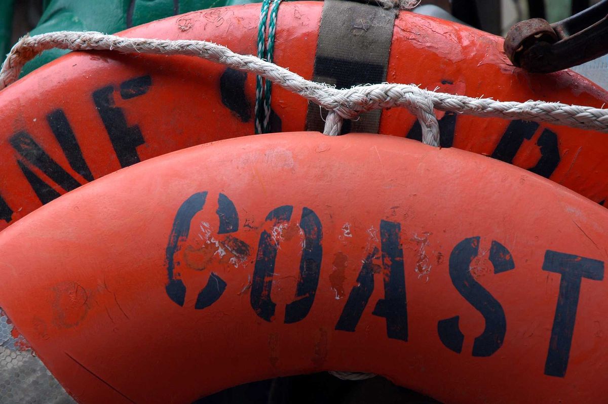 Coast Guard flotation devices.