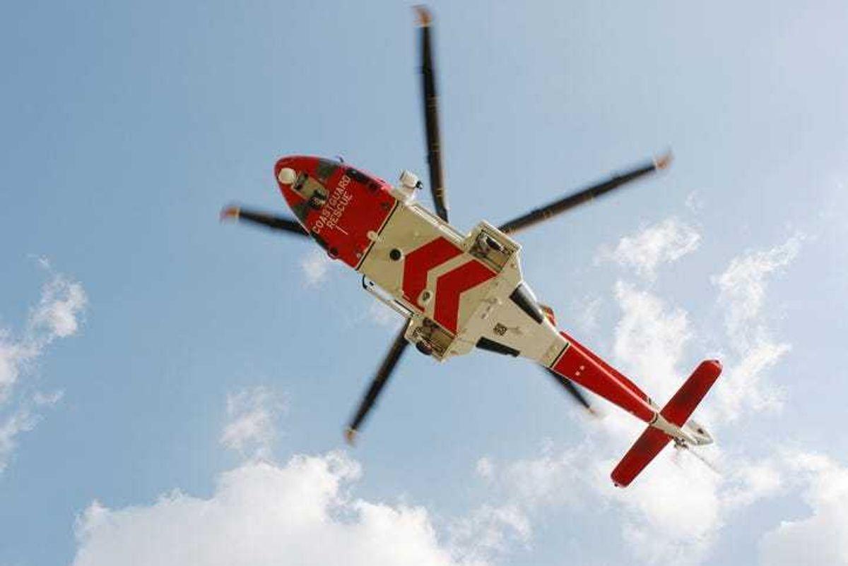 Coast Guard helicopter.