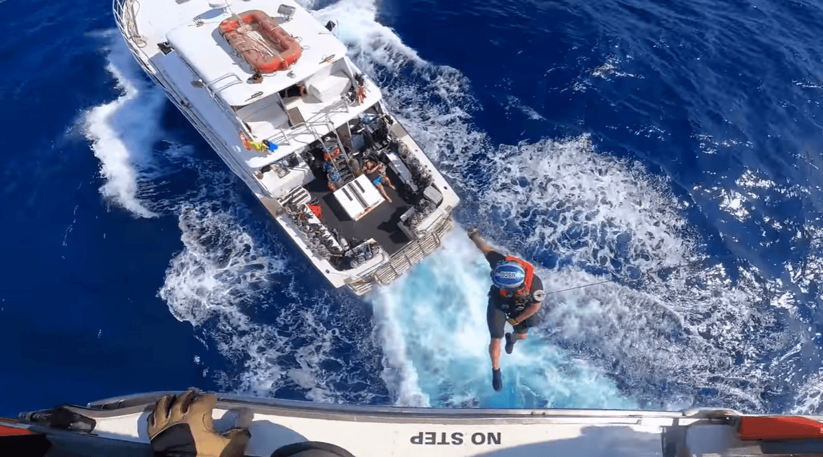 Coast Guard rescues shark bite victim near Bahamas
