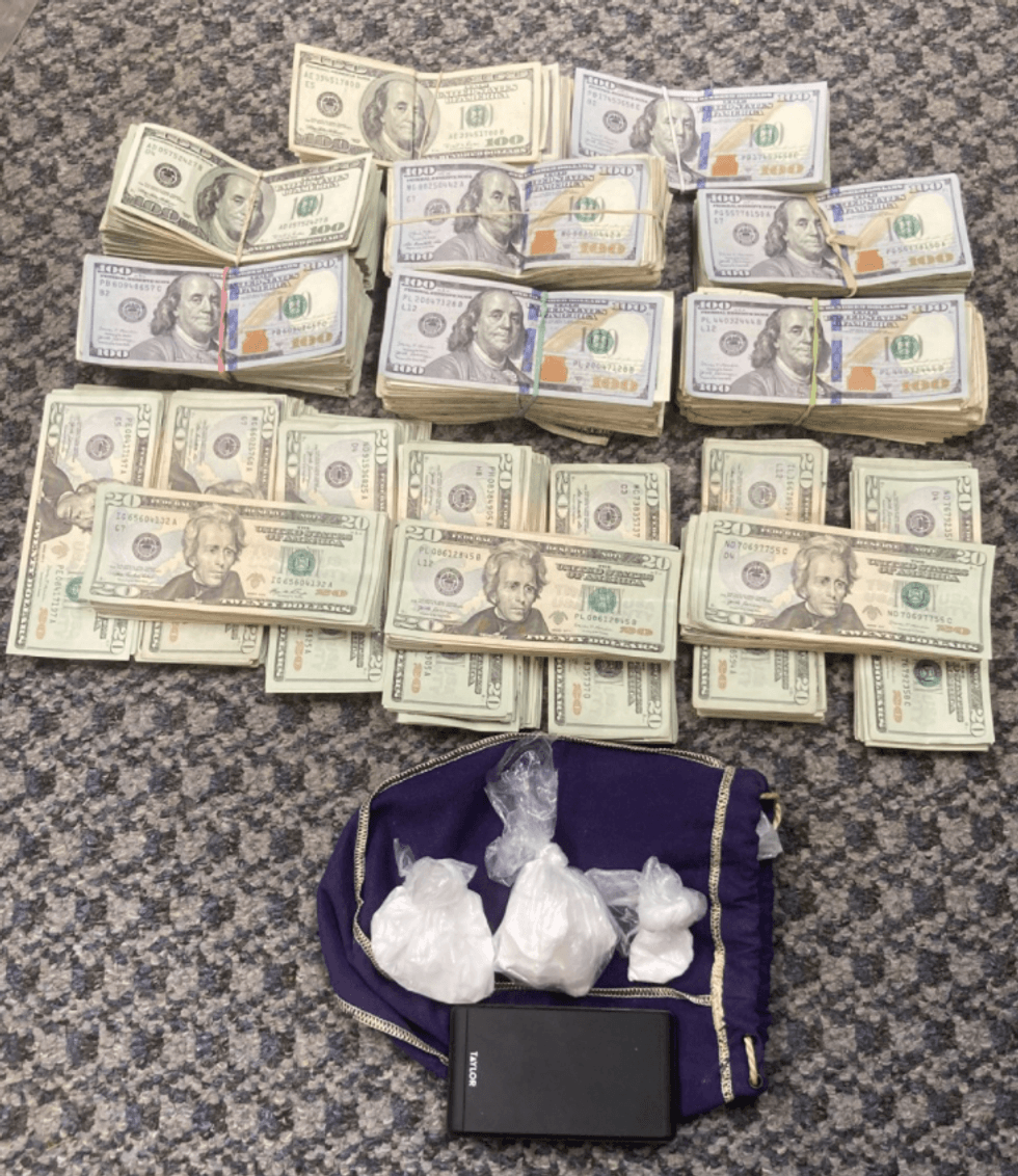 Cocaine and bulk U.S. currency found inside Pittsburgh man