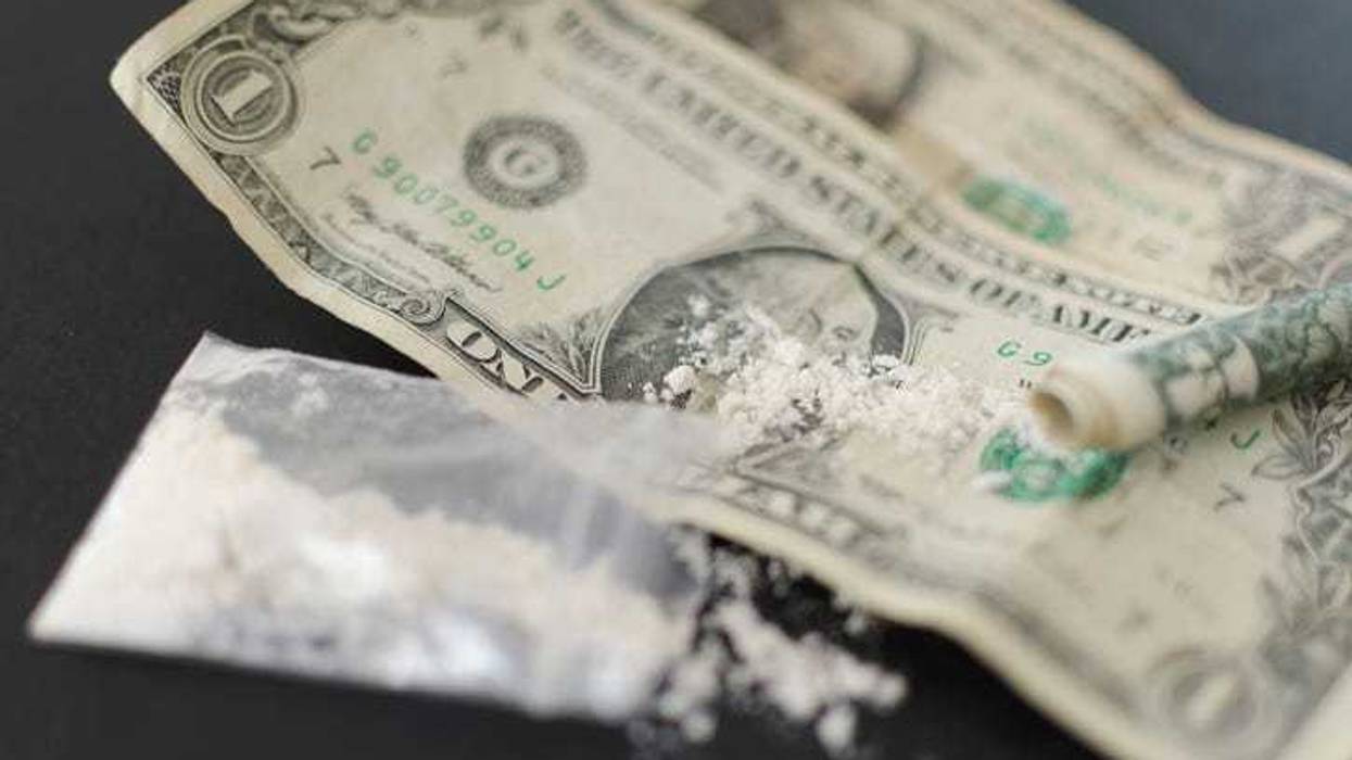 Cocaine and dollars.