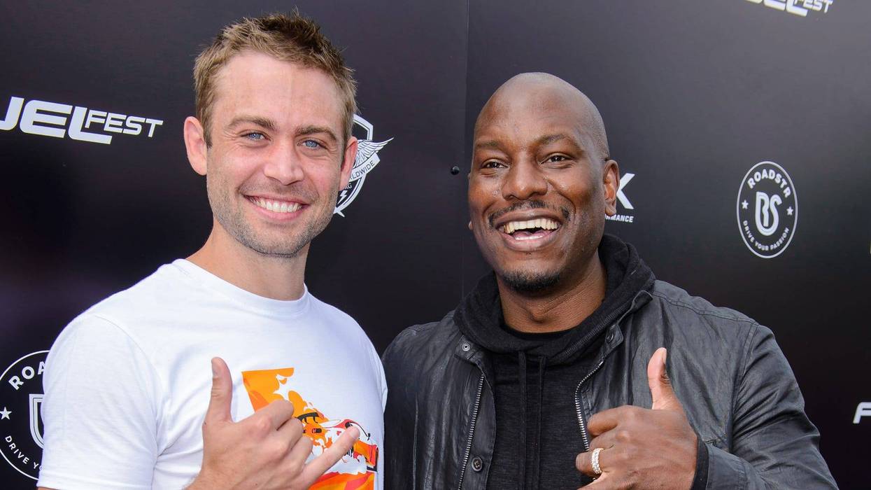 Cody Walker and Tyrese Gibson during FuelFest 2019 on August 11, 2019 in Chelmsford, England.